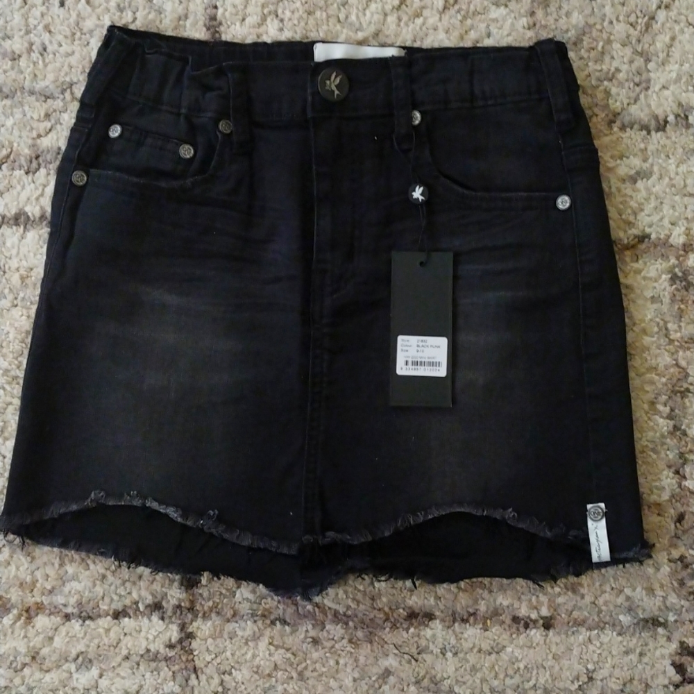 🆕 One teaspoon black Jean skirt